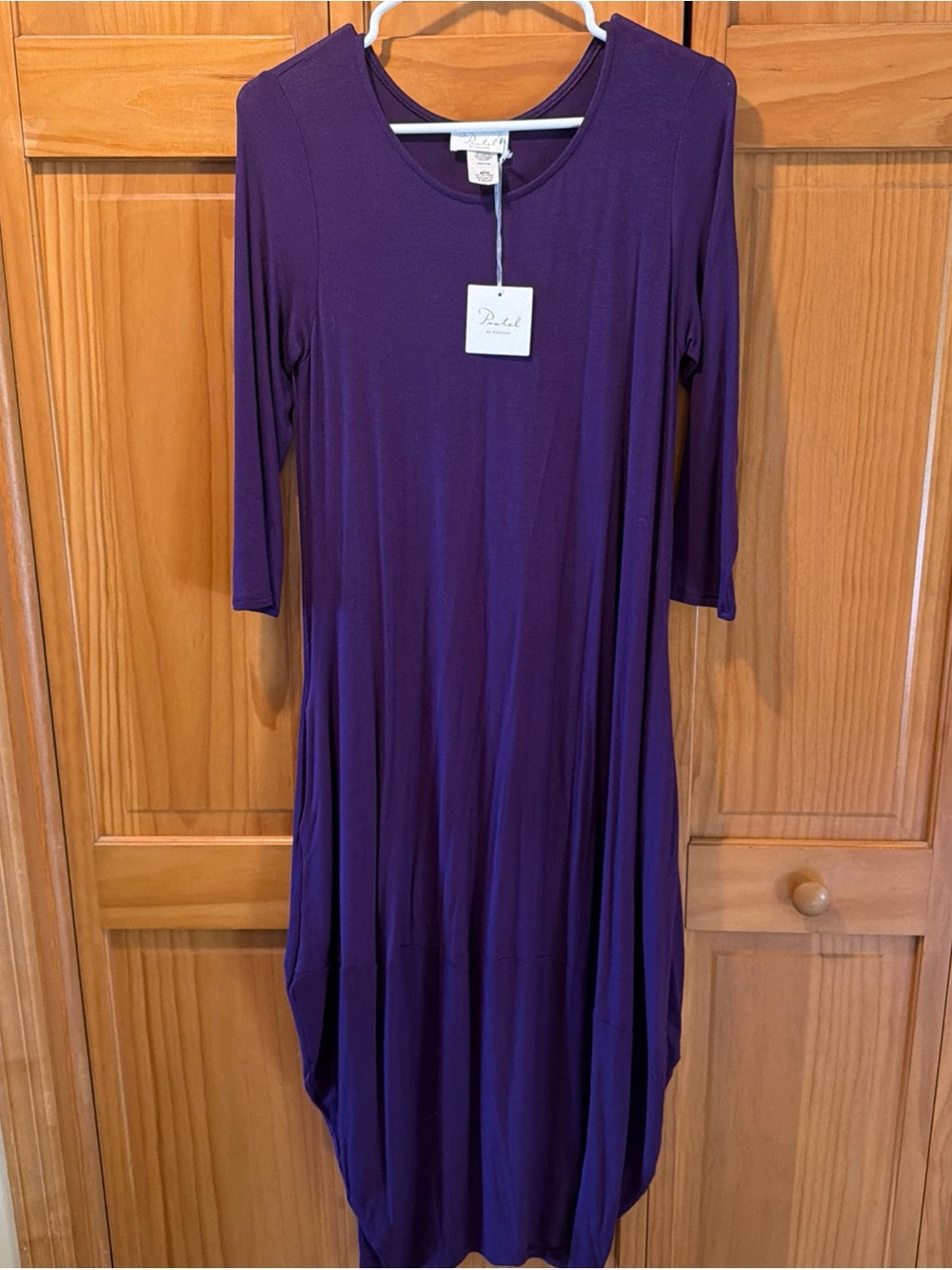 Pastel by Vivienne Clothing Purple Asymmetrical Midi Dress